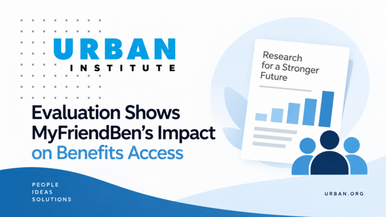 Urban Institute Evaluation Shows MyFriendBen’s Impact on Benefits Access